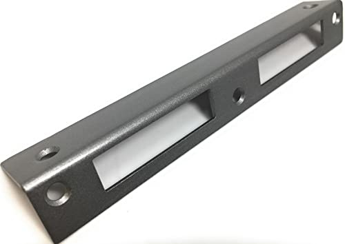 Schließblech Stahlschließblech Innentüren Korridortüren Zimmer Holztür 190x25x25x2 grau