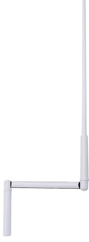 complète Kit manivelle barre et poignée pour store et volet roulant manuel - Tringle oscillante profil - Finition Blanche - Longueur 1300mm Qualité française