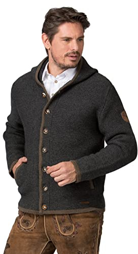 Stockerpoint Giacca da Uomo Alex in Maglia, Antracite, Standard, Antracite., Taglia Unica