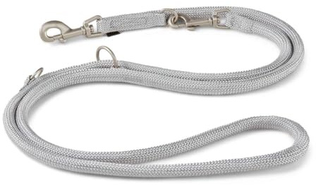 WOLTERS Führleine K2 versch. Größen und Farben, Größe:200 cm x 9 mm, Farbe:Silber