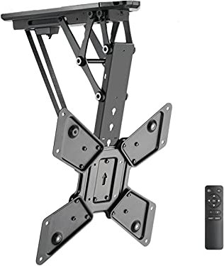 BNNP TV Wall Mounts TV Bracket Adjustable TV Mount Stand Remote Control Electric TV Stand Ceiling Smart Folding TV Stand Suitable for 32-35 Inch Flat Curved TV Stand Compatible with Most LED/4K TVS