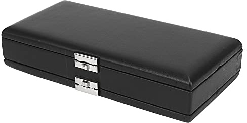 Fagottrohretui, 2-lagiges Schwarzes Lederrohretui für 20 Rohrblätter, Feuchtigkeitsbeständige Box, Musikinstrumentenzubehör
