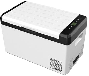 25L bilkylskåp, 12V/24V/220V Universalkompressorkylare Bärbar bilkylskåp för lastbil Van RV Camper SUV Hem Camping Resor Fiske Utomhus