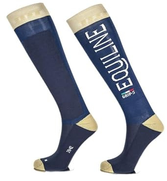 Equiline CALZINO Unisex SOCKEN schwarz braun mit Grip
