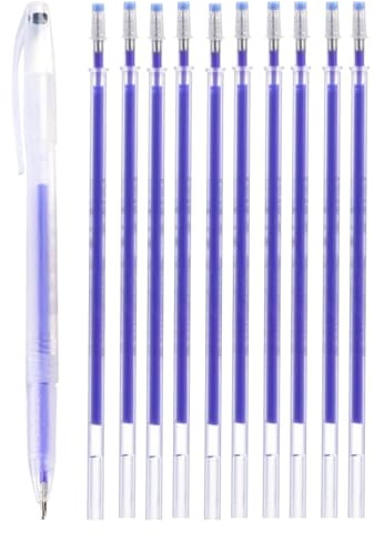 Acunny Heat Erase Pens Markierstift Für Stoff,Stoff Markierung Stifte, Löschbare Markierung Stifte Löschbar Stift Verschwindender Stift