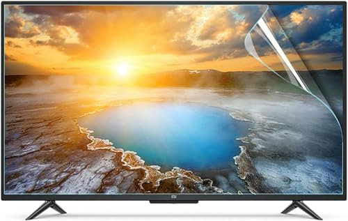XDRGOOIUY Anti Blue Light Screen Protector for 32 Inches TV Filtering out Blue Light 55 Inch TV Anti Glare Filter Ultra Clear TV Anti-Scratch Film for 32-70 Inch Monitors