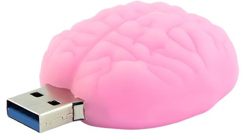 64GB USB 3.0 Flash Drive Cartoon Novelty Organ Brain Memory Stick Silicone Rubber Pendrive Data Storage