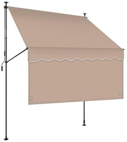 GJXWD Tenda da Sole A Bracci Estensibili Tenda da Sole A Bracci Estensibili Avvolgibile Impermeabile da Esterno Balcone Angolazione Regolabile Tettuccio per Cortile Giardino caffè