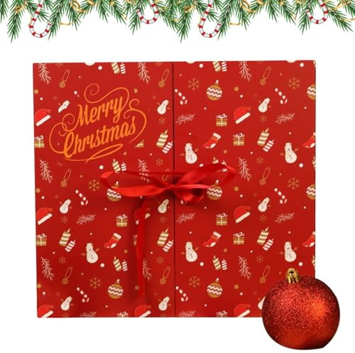 Calendario de cuenta regresiva de Navidad, cartón de Adviento, decoración del hogar, cajas de calendario de cuenta regresiva en, para tarjetas, mesa, estante, chimenea, entrada, aula, fiesta