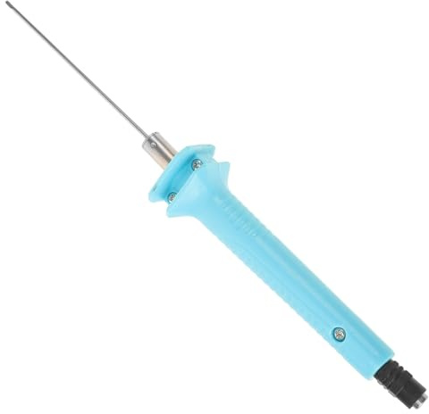 Generico Penna Riscaldante a Filo Caldo per Taglio Schiuma Multifunzione Taglierina Portatile per Lavori Fai da Te Attrezzo Artigianale Impugnatura Blu da 100 MM per Taglio Preciso e