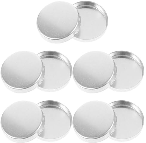 MAGICLULU 30 Pièces Plateau de Maquillage Vide, Godets de Fard à Joues Ronds en Aluminium Argenté, Portable, pour Présentation, pour Filles et Femmes