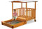 GASPO Spielhaus aus Holz, L 105 cm x B 130 cm x H 145 cm , Kinderspielhaus für den Garten und Drinnen, hergestellt in Österreich