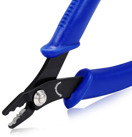 SPEEDWOX Perlen-Crimpzange, Crimpzange für Schmuckherstellung, 12,7 cm, Standard-Präzisions-Mini-feine Zange mit geradem Federkopf, vielseitig verwendbar, DIY, Schmuck, Handwerk, Perlen, Hobby