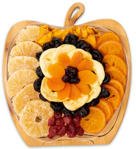 Dried Fruit Gift Hamper Tray Turns into Basket, Healthy Gourmet Snack Box, Ramadan, Easter, Holiday Food Tray - Bonnie & Pop