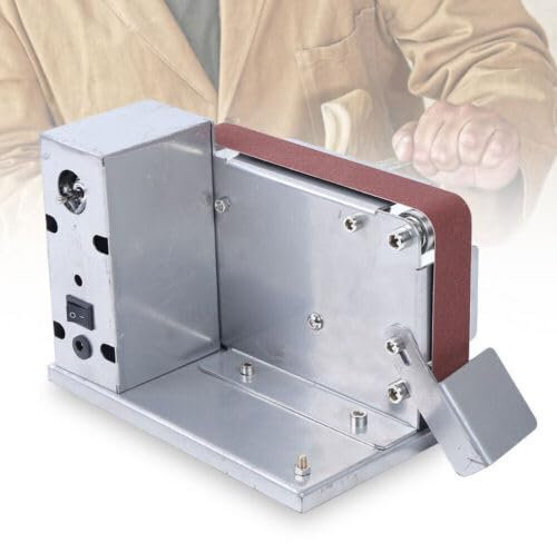 Tischbandschleifer Doppelbandschleifer, Elektrischer Doppelschleifer, Bandschleifmaschine, Elektrische Bandschleifer Polierschleifmaschine AC110-240V 4500~9000 RPM