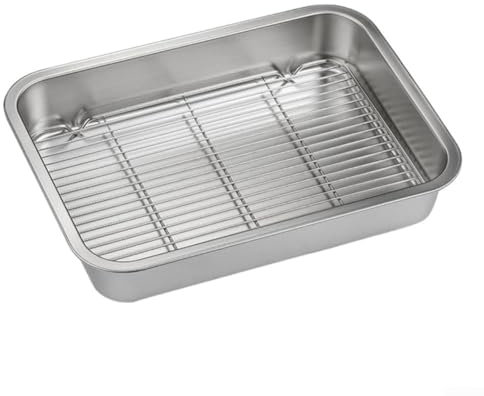 Multifunktionales Backform- und Kühlgitter-Set, perfekt für den täglichen Backbedarf (40 x 30 x 5 cm)