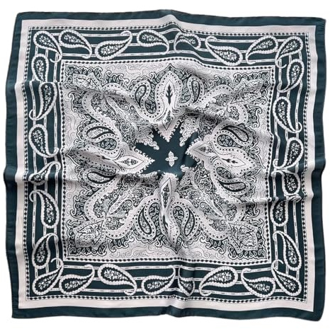 GIMIRO Damen Quadratisches Tuch Polyester-Seidenlook 70 x 70 cm