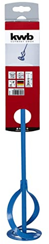 kwb Farb-Quirl/Farbrührer für Bohrmaschine, Farb-Mischer mit Größe Ø 60 x 400 mm, Rührstab geeignet für Gebinde von max. 5 Liter, mind. 500 Watt, Made in Germany