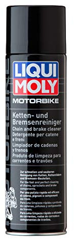LIQUI MOLY Motorbike Ketten- und Bremsenreiniger | 500 ml | Motorrad | Kettenreiniger | Bremsenreiniger | Kettenpflege | Schnellreiniger | Art.-Nr.: 1602, Schwarz
