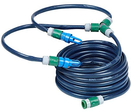 Wasserbetten Befüllset mit Einfüllstutzen, 20m Schlauch und Adaptern für Verschiedene Wasserhahnanschlüsse - Dual -