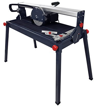 Matrix Radial Fliesenschneider Nassschneider SSCM 1200-920-2 | elektrisch | 230V | 920mm Schnittlänge | 1200 Watt | mit Parallelanschlag Queranschlag Gehrungsschnitte | Wasserpumpe | Diamantscheibe