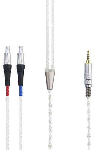 HansnBy HiFi-Kabel 2,5 mm Trrs Balanced Male Kompatibel mit Sennheiser HD800-, HD800S-, HD820-Kopfhörern Kompatibel mit Astell & Kern AK240 AK380 2 m