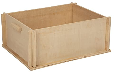 Kerbl Buddelkiste für Kleintiere | 50 × 39 × 20 cm, naturbelassenes Holz, mit praktischem Tragegriff und einfacher Montage