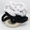 3 mètres Cordon en Coton Rond 12 mm Corde Tressée avec âme en Coton Naturel, Idéal pour DIY, Couture, Polyvalent 12mm Noir