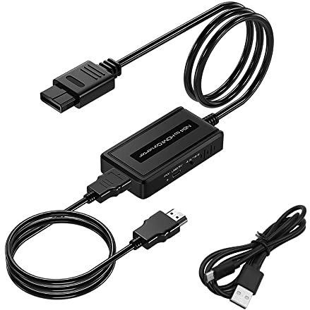 VOANZO N64 zu HDMI Kabel Konverter N64 zu HDMI HD Video Konverter unterstützt HD 1080P