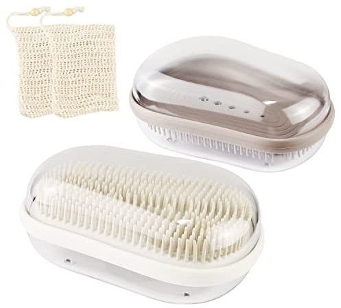 CHRI Seifendose Reise Wasserdicht 2 STK, Seifenbox Festes Shampoo Seifenschale Reise Seifendose für Bad, Wandern, Reisen, Camping und Fitnessstudio