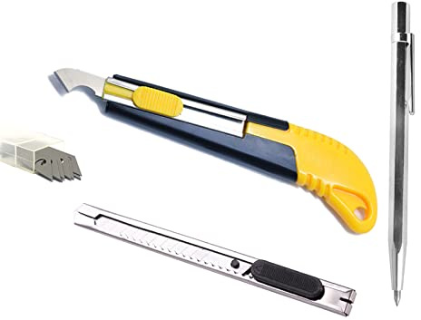 Zaky Acryl-Schneidsatz Cutter Bulk Wolframkarbid Skalpell mit Magnet mit 10 Acrylklingen