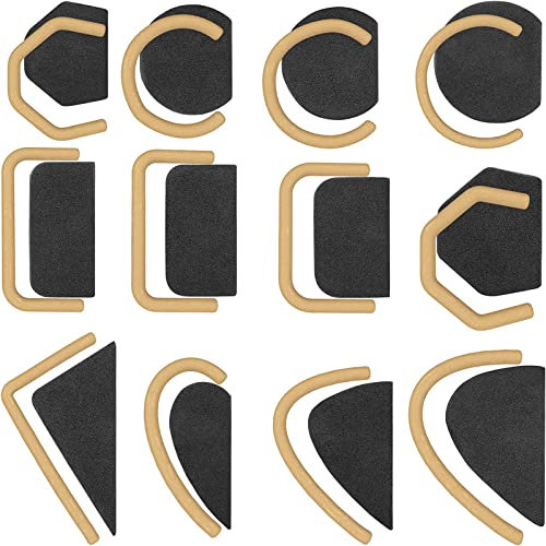 Töpferwerkzeuge für Henkelbecher, kleine Henkelformen für kleine Tassen, Keramikformen für Töpferarbeiten, Werkzeuge zur Herstellung von Becherhenkeln, 12 Formen und Größen.