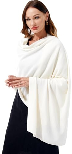 VIKIDEER Schal aus 100 % Kaschmir, gestrickt, extra groß, lang, Stola für Damen, Wayfarer, Reisen, 221 x 71 cm