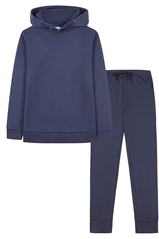 ThePyjamaFactory Boys Tracksuit Hooded Top and Jogging Bottoms Set for Kids 5-13 Years (10-11 Years)
