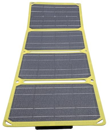 Portable Solar Panel, 40W USB Type C DC Foldable Solar Panel Battery Charger, ETFE Monocrystalline Silicon Waterproof Solar Charger for Portable Power Station, Laptop