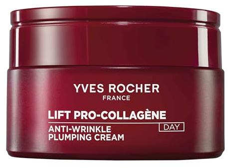 Yves Rocher LIFT PRO-COLLAGÈNE Crema de Día Rellenadora AntiArrugas - Fórmula Innovadora con Ficoide Glacial y Acido Hialuronico - Alisa, Rellena e hidrata - Fabricado en Francia - 50ml