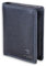 MATADOR Porte Carte Homme Cuir #Vigo avec élégante Boîte Cadeau, Luxe Portefeuille RFID Homme, Porte-Feuille avec de Nombreux Compartiments à Cartes en Bleu Marine