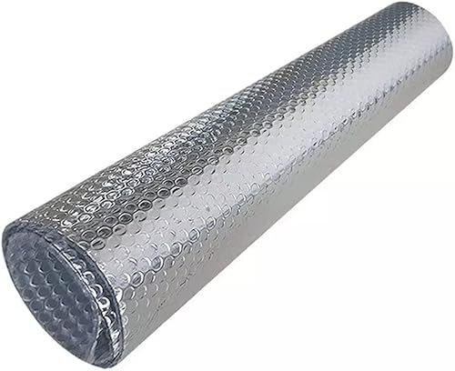 Barrera de vapor de aluminio con aislamiento térmico reflectante para ahorro de energía (1 m x 5 m)