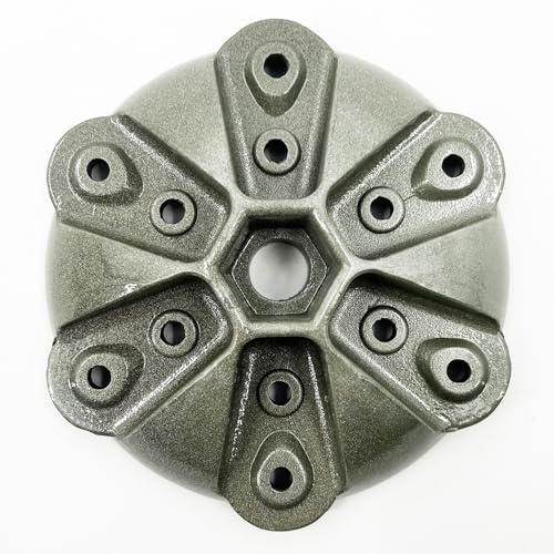 ZHOZHUT 3/5/6 Blades Wind Turbine Hub Wind Turbine Wheel Hub Accessories Wind Turbine Windmill Accessories Hub 3 Blades 5 Blades 6 Blades Wind Turbine Accessories Metal Material,6 Blades