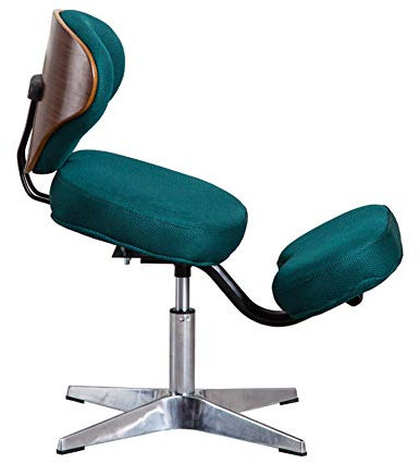 Ergonomischer Kniestuhl mit Rückenstütze, Memory-Schaum, Haltungskorrektur, höhenverstellbar, Schaukelstuhl, Schreibtischstuhl für Büro, 136 kg Tragkraft