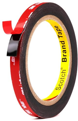 UPwoktem Nastro Biadesivo Extra Forte per interni ed esterni, Nastro di Montaggio, utilizzato in uffici, case, automobili (10mm x 3,2metri)