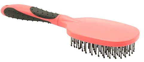 Imperial Riding Mähnenkamm IRH Grippy, ergonomischer Pferdekamm mit rutschfestem Griff, Komfortables Mähnenstyling für Stall und Turnier, Diva Pink