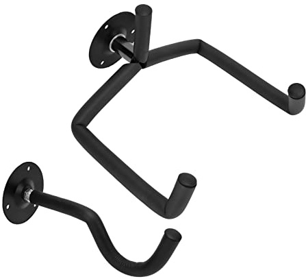 Joyance Gitarren-Wandaufhänger, Gitarrenwandhalterung, Metall-Gitarrenhals-Halterung, Hakenhalter, geeignet für die meisten Gitarrentypen, platzsparendes Design, einfache Installation, schwarzes