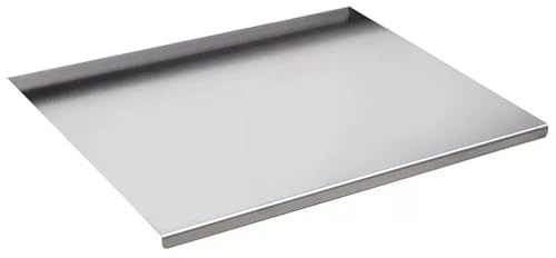 Planche à découper en titane pur avec rebord de comptoir, 99,6 % de titane pur, 1 mm d'épaisseur, surface antiadhésive, parfaite pour la cuisine, camping, barbecue (XL)