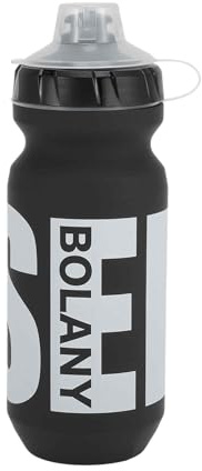 BULLSPANN 610ml Botella Agua Gimnasio Con Cubierta Antipolvo A Prueba De Fugas Para Ciclismo Deportiva Bicicleta Yoga Gym Camping Negro Oscuro