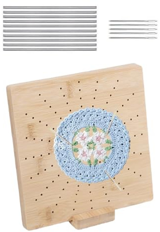 Tavoletta per Bloccaggio a Uncinetto | Tavola per Bloccaggio a Maglia | per Maglieria e Creazioni con Pioli per Principianti Adulti Mamme Nonne e Progetti Creativi