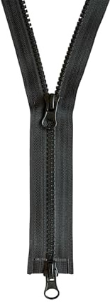 2-Wege Reißverschluss Kunststoff - Profil teilbar 2PZ_322 (schwarz, 72cm)