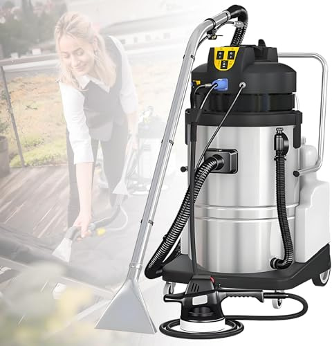 CGLYYDS Aspirapolvere a Vapore Commerciale, aspirapolvere Professionale 3 in 1 Multiuso, estrattore per Umido e Secco, Potente Macchina per la Pulizia di tappezzeria da 1079 W per tappeti 40L