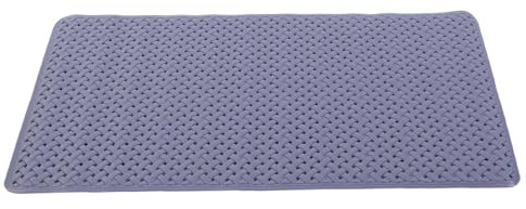 Halkfri badrumsmatta Mörkgrå Förtjockat vävmönster Stark sugkopp Design Duschmatta för toalett Badrumsgolv Hem Hotell Gym TPE Material 36 x 69cm