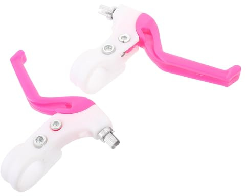 TOPPERFUN Leve Freno per Biciclette per Bambini – 1 Coppia di Freni da Manubrio con Impugnature in Gomma – Robusti E Facili da Usare per Biciclette per Bambini, Rosy – Ideali per Riparazioni E